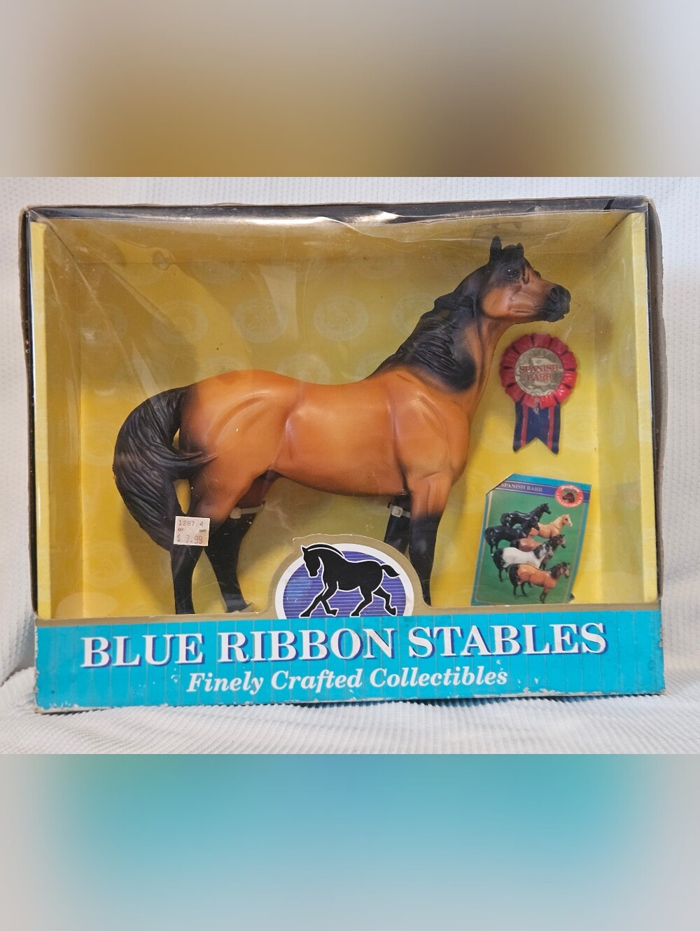 Vintage Blue Box Blue Ribbon Stables Spanish Barb Model Horse #37035 NIB